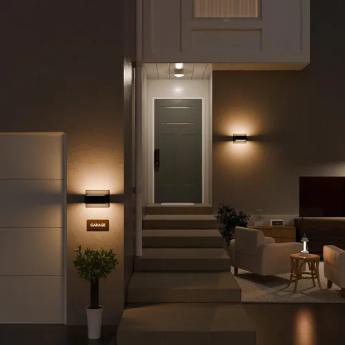 Miniatura 3 de Lámpara de pared LED para exteriores, aplique de pared para porche delantero, lámpara exterior moderna de aluminio para casa, garaje, jardín, patio