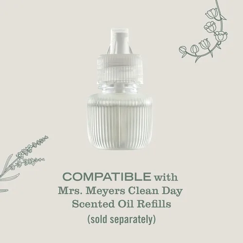 Miniatura 8 de MRS. MEYER'S Clean Day - Difusor de aceite perfumado premium, ambientador de pared enchufable, dispositivo de aroma aromatéutico para el hogar
