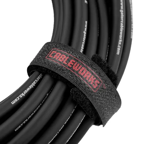 Miniatura 11 de Cableworks By Gator Cases Headliner Series Premium 3 pies recto a ángulo recto cable para instrumentos de guitarra (GCWH-INS-03RA)