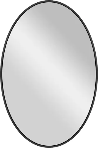MCS Master & Co. Espejo de pared grande de metal, moderno espejo ovalado minimalista para decoración del hogar, sala de estar, dormitorio o baño, 24