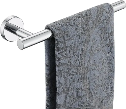 Miniatura 12 de JQK Barra de Toalla de Mano Oro, 10 Pulgadas de Grosor 0.8mm de Acero Inoxidable 304 para Baño, 9 Pulgadas de Longitud Utilizable, Montaje en Pared