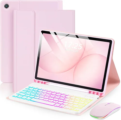 Miniatura 13 de Funda EAMPANG con teclado ratón para Samsung Galaxy Tab A9 Plus de 11 pulgadas (SM-X210/X215/X216/X218), teclado magnético desmontable USB-C