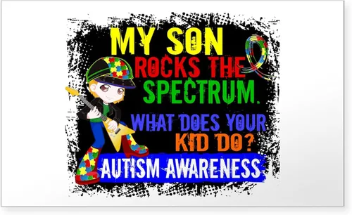 Miniatura 9 de CafePress Pegatina rectangular de alerta de autismo para parachoques