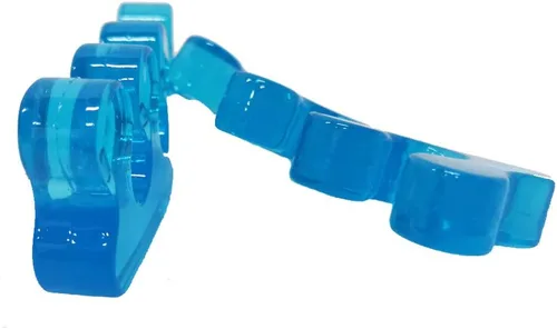 Un par de dedos de yoga para dedos de los pies azules y separador de dedos para detener el dolor de pies y aumentar el rendimiento atlético (azul)