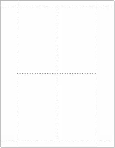 NextDayLabels - Tarjetas de índice de 3 x 5 pulgadas, 4 tarjetas por página de 8-1/2 x 11 pulgadas, paquete de 100 hojas, funcionarán para todas las