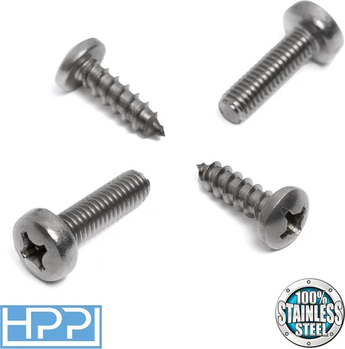 Miniatura 2 de Tornillos para placas de automóvil HPP, equipo original, Acero inoxidable