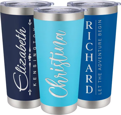 Miniatura 26 de Vasos de viaje personalizado de 20 y 30 onzas, con aislamiento