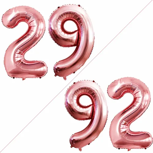 Miniatura 106 de Goer, conjunto de globos de papel aluminio para decoraciones de cumpleaños, globos de las letras de feliz cumpleaños y de números Oro