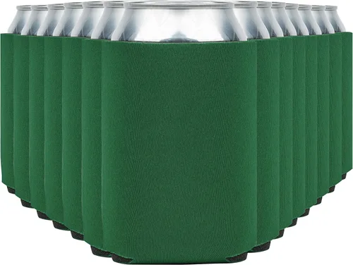 Miniatura 39 de Fundas enfriadoras de latas de cerveza en blanco (paquete de 14) fundas enfriadoras de latas de cerveza con aislamiento suave - Fundas negras lisas