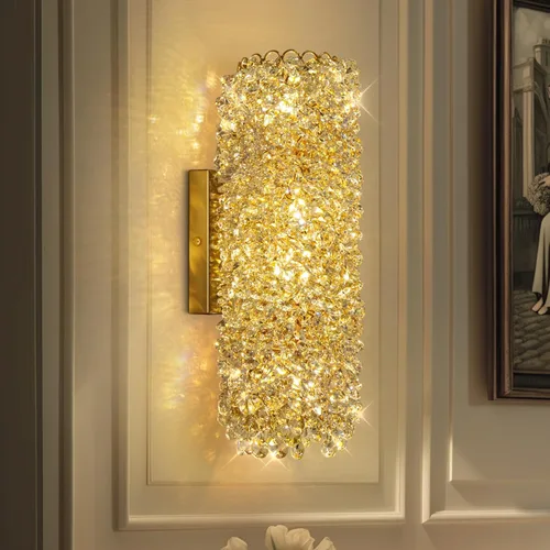 Miniatura 10 de Modernos apliques de pared cromados de cristal, lámparas de pared, lámpara de pared interior, lámparas de montaje en pared para sala de estar