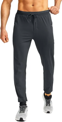 Miniatura 2 de G Gradual Pantalones deportivos para hombre con bolsillos con cremallera, elásticos, cónicos, pantalones deportivos para hombre, entrenamiento