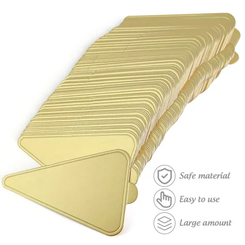 Miniatura 3 de HANSGO Bases triangulares para tartas, 100 piezas de mini tablero de pastel de mousse, cartones para postres, bandejas de exhibición de postres