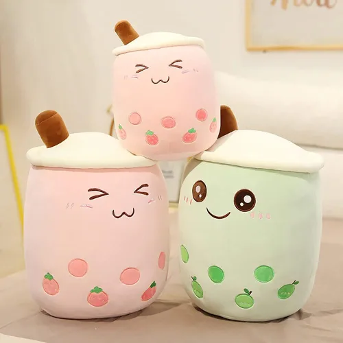 Miniatura 5 de VHYHCY - Lindo cojín de peluche Boba, peluche en forma de taza de té con burbujas, almohada de peluche en forma de taza de té con leche, almohada