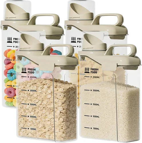 Contenedor de almacenamiento de arroz de 5.5 libras, organizadores herméticos de almacenamiento de alimentos sin BPA, material adecuado para arroz,