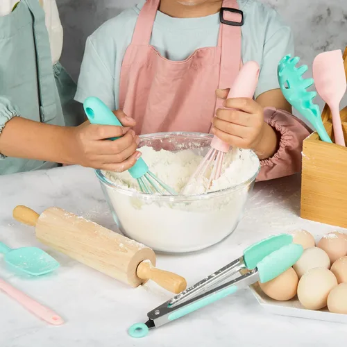 Miniatura 6 de Pulcher Juegos de cocina y hornear para niños, utensilios de cocina de chef real, juego de cocina, regalos para niñas, niños y jóvenes