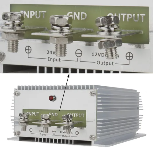 Miniatura 5 de uxcell Regulador del convertidor de voltaje DC 24V a DC 12V 60A 720W Camión Transformador de potencia