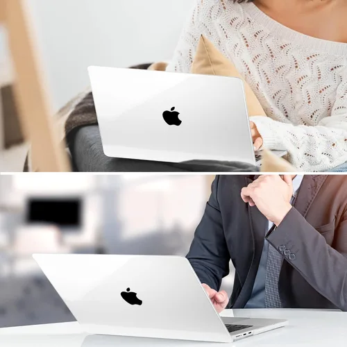Miniatura 8 de TWOLSKOO Compatible con funda para MacBook Air M4 de 15 pulgadas versión 2025-2023 M4 A3241 M3 A3114 M2 A2941, carcasa rígida de plástico y Cristal