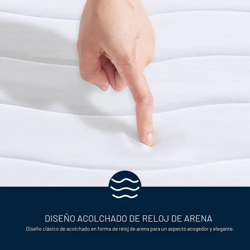 Miniatura 4 de Serta Almohadilla de colchón con calefacción Twin XL - Bolsillos profundos, 10 configuraciones de calor, apagado automático, certificado ETL