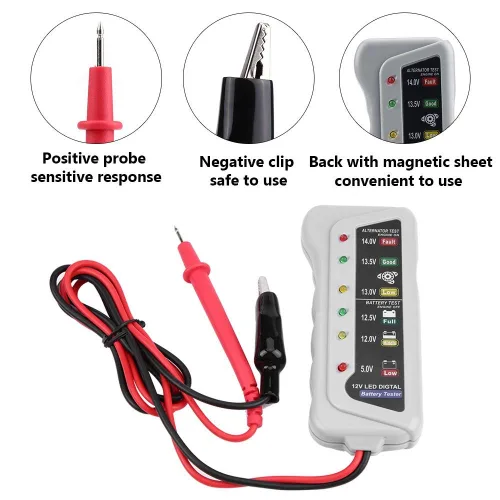 Miniatura 3 de Probador de batería de coche, 2-14.8V Car Van Auto Probador de batería de almacenamiento/mantenimiento Sistema analizador herramienta de comprobador