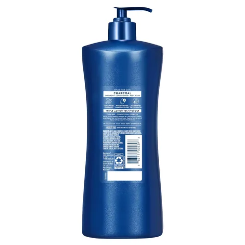 Miniatura 6 de Suave Men Champú 3 en 1 de limpieza profunda, acondicionador y gel de baño con polvo de carbón, desintoxica y limpia el cabello y la piel, elimina