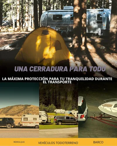 Miniatura 6 de RETRUE Candado de Acoplador de Lengüeta de Remolque, Candado de Enganche de Remolque, Diámetro 1/4 Pulgada, Extensión 3/4 Pulgada para Acoplador