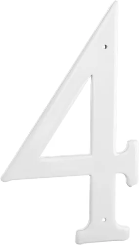 Montague Metal Products CSHN-10-4-W - Placa de aluminio para exteriores, tamaño mediano, color blanco
