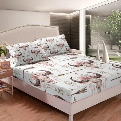 Miniatura 9 de Juego de ropa de cama ajustable con diseño de notas musicales rojo y azul, juego de sábanas para niños, mujeres y hombres, decoración de habitación