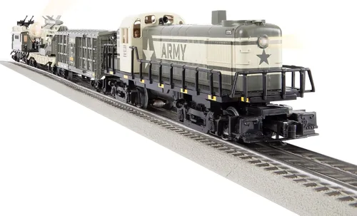 Miniatura 10 de Lionel Army Freight Electric O Gauge Bluetooth 5.0 Set de Tren Eléctrico con Control Remoto