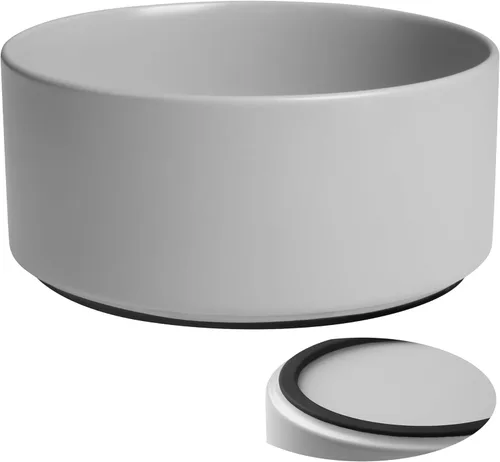 Miniatura 12 de Cuencos Grandes para Perros, Cuenco Antideslizante de Cerámica Pesada para Comida y Agua de Perros con Base de Silicona, Cuenco de Alimentación