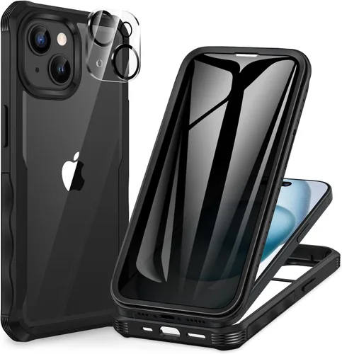 Miniatura 74 de CENHUFO Funda de privacidad para iPhone 11 Pro, funda de cuerpo completo con protector de pantalla de privacidad de vidrio templado 9H integrado