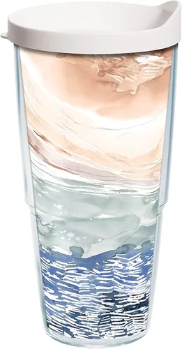 Miniatura 9 de Tervis Kelly Ventura Drift - Vaso aislado de doble pared hecho en Estados Unidos mantiene las bebidas frías y calientes, 16 onzas, clásico