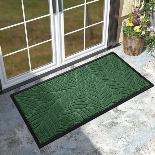 Miniatura 7 de Yimobra Tapete para puerta delantera para interiores y exteriores, 29.5 x 17 pulgadas, impermeable, para todas las estaciones, para entrada