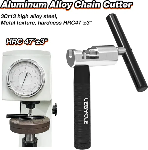Miniatura 2 de Herramienta de cadena de bicicleta para cadenas de 6 a 12 velocidades, interruptor de cadena con base de almacenamiento, acero endurecido HRC47/49