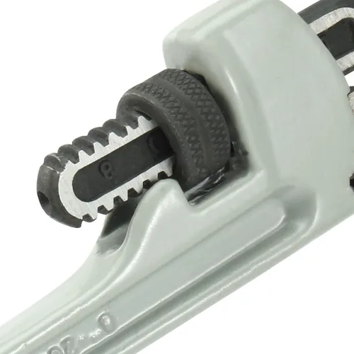 Miniatura 4 de uxcell Llave de tubo recta de mandíbula de gancho resistente con mango de aluminio de 8 pulgadas