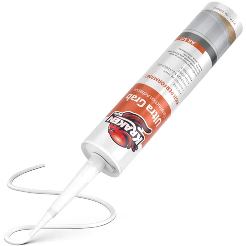Kraken Bond Adhesivo de construcción blanco resistente (1 x 10.1 onzas líquidas) Adhesivo para azulejos de curado rápido para proyectos