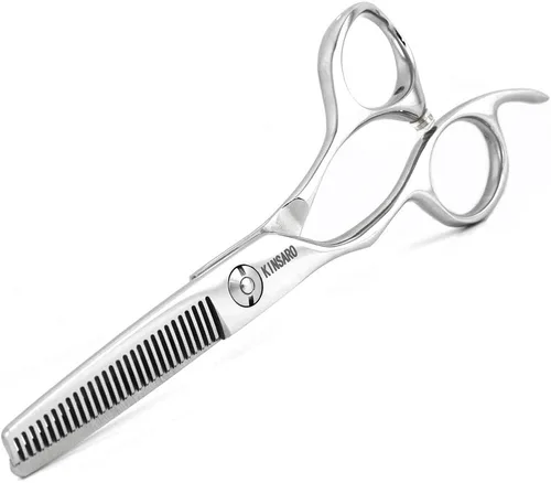 Tijeras para Adelgazar el Cabello para Zurdos de 5.5 Pulgadas, Tijeras de Peluquero para Zurdos, Tijeras para Adelgazar el Cabello para Zurdos,