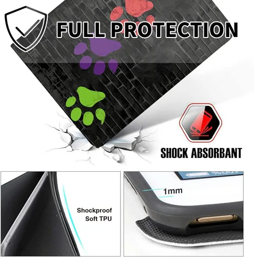 Miniatura 182 de Funda para tablet Fire 7 (12ª generación, versión 2022), delgada, a prueba de golpes, delgada, de piel sintética, con función de apagado/encendido