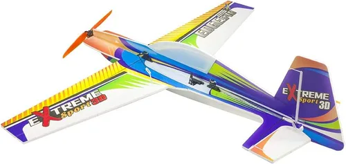 Miniatura 3 de Viloga Kit de avión RC de espuma PP, 27.953 in Wingspan Xtreme Sports Airplane Modelo Kit para construir, avión acrobático 3D DIY para adultos mosca