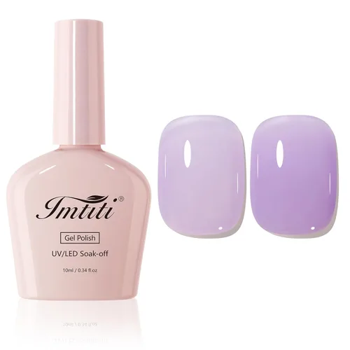 Miniatura 15 de Esmalte de uñas en gel color rosa transparente, 15ml, color rosa translúcido Jelly, esmalte de uñas en gel UV/LED que se absorbe para manicura