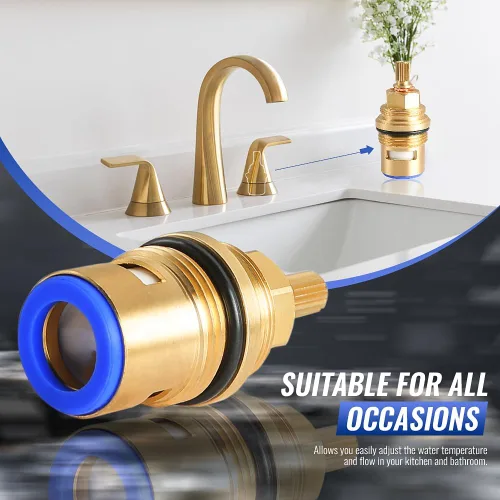 Miniatura 3 de Cartucho de cerámica de repuesto para Grohe 45887000, piezas de repuesto de cartucho de grifo de lavabo de baño, 3/4 pulgadas, uso para válvulas