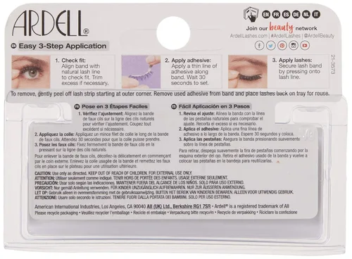 Miniatura 2 de Ardell Par de pestañas de moda, 112 pestañas inferiores, color negro