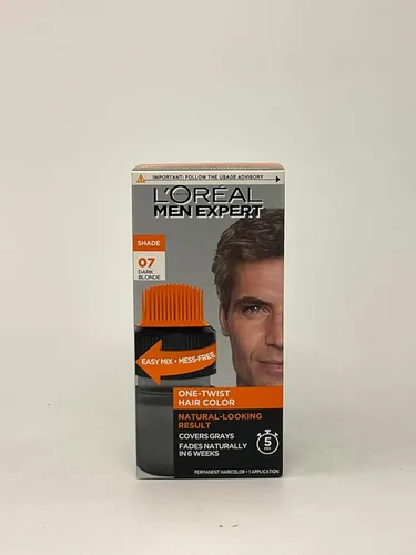 Miniatura 5 de L’Oreal Paris Men Expert One Twist - Tinte permanente de cabello para hombre, sin ensuciar, para cubrir canas, aplicación sencilla, sin mezclar y 01
