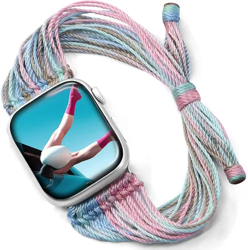 Miniatura 17 de JR.DM Correas de reloj bohemias compatibles con Apple Watch de 1.575 pulgadas, 1.614 pulgadas, 1.496 pulgadas, 1.732 pulgadas, 1.654 pulgadas, 1.772