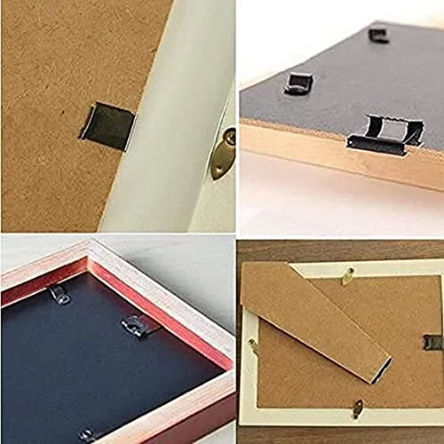 Miniatura 6 de MroMax Ganchos para colgar marcos de fotos, 0.012 in de grosor de metal en forma de S, clips para colgar fotos, 50 unidades 50 PZAS