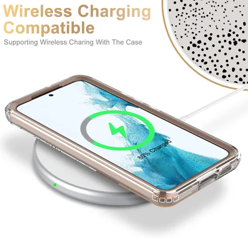 Miniatura 6 de Esdot Funda para Samsung Galaxy S22, Grado Militar Aprobada en Prueba de Caída de 21 pies, Cubierta Resistente con Diseños de Moda para Mujeres