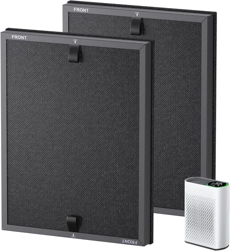 Paquete de 2 filtros de repuesto HAP602 compatibles con el purificador de aire ECOSELF HAP602 / HAP602WF, filtro de repuesto para purificadores de