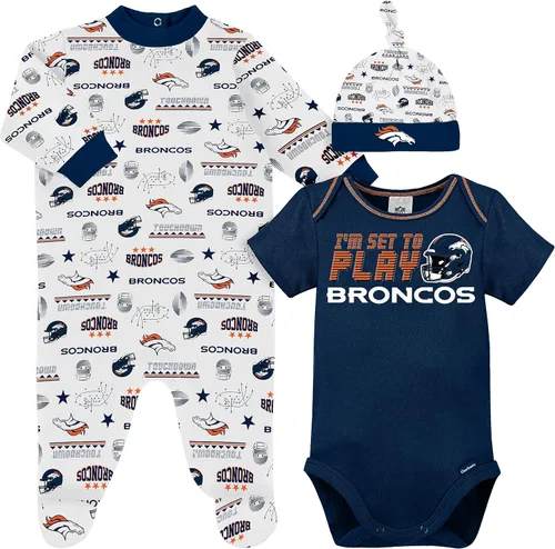 Miniatura 17 de Gerber Conjunto de regalo unisex para bebé con pies de equipo de la NFL para dormir y jugar