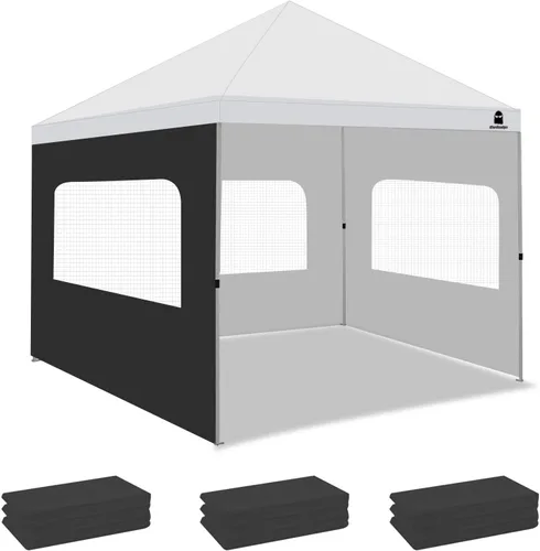 Miniatura 16 de Pared lateral con ventana para toldo desplegable de 10 x 10 pulgadas, toldo instantáneo, 1 paquete (10 x 10 pulgadas, blanco)