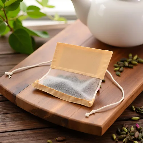 Miniatura 6 de 100 bolsas de té desechables marrones para té de hojas sueltas, bolsas de filtro de té sin blanquear con cordón y compostables, coladores y filtros