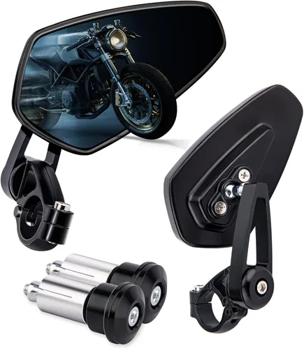 Espejos de extremo de barra de motocicleta compatibles con Honda GROM MSX125 Kawasaki Z650 Z125 Z900 Z750 SV650 Yamaha MT-07 MT-03 MT-09 MT-10 FZ09